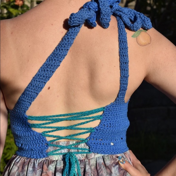 Handmade Ethereal Fairy Garden Asymmetrical Top - Picture 6 of 16